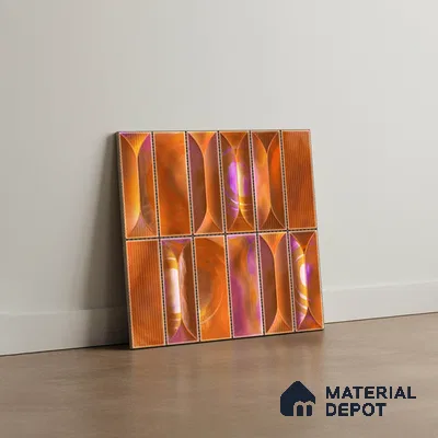 Faux Subway Wall Tile TL 06355  AquaSlide 12 inch x 12 inch Ceramic Matte Finish - 9.5 mm | Suitable for Accent / Feature Walls, Bathroom, Kitchen Wall & Backsplashes | Please Expect a Slight Variation of Pattern