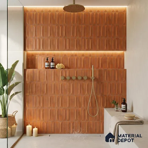 Faux Subway Wall Tile TL 06355 AquaSlide 12 inch x 12 inch Ceramic Matte Finish - 9.5 mm | Suitable for Accent / Feature Walls, Bathroom, Kitchen Wall & Backsplashes | Please Expect a Slight Variation of Pattern