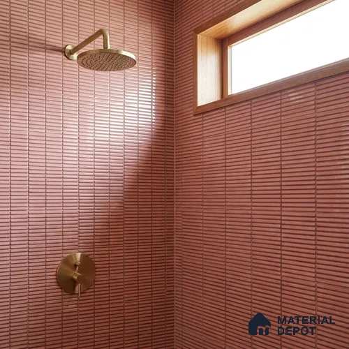 Faux Subway Wall Tile TL 06358 D Lustrous Grape 1 ft x 1 ft Ceramic Glossy Finish Tile - 9 mm | Suitable For Kitchen, Bathroom Walls and Backsplashes | Please Expect a Slight Variation of Pattern
