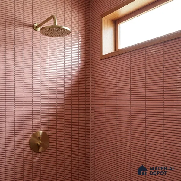Faux Subway Wall Tile TL 06358 D Lustrous Grape 1 ft x 1 ft Ceramic Glossy Finish Tile - 9 mm | Suitable For Kitchen, Bathroom Walls and Backsplashes | Please Expect a Slight Variation of Pattern