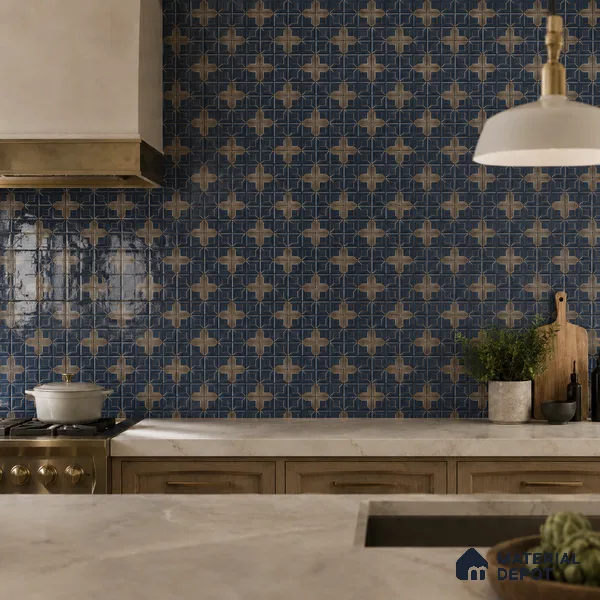 Faux Subway Wall Tile TL 06359 C Classic Varde 1 ft x 1 ft Ceramic Glossy Finish Tile - 9 mm | Suitable For Kitchen, Bathroom Walls and Backsplashes | Please Expect a Slight Variation of Pattern