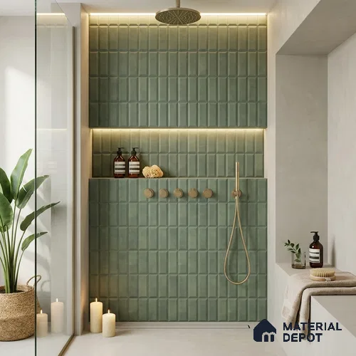 Faux Subway Wall Tile TL 06362 H Classic Charm 1 ft x 1 ft Ceramic Matte Finish Tile - 9 mm | Suitable For Kitchen, Bathroom Walls and Backsplashes | Please Expect a Slight Variation of Pattern