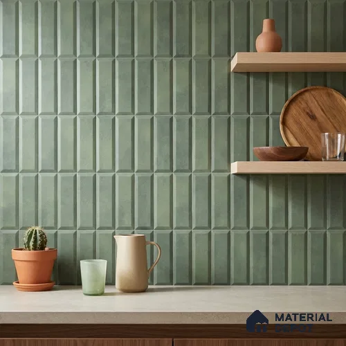Faux Subway Wall Tile TL 06362 H Classic Charm 1 ft x 1 ft Ceramic Matte Finish Tile - 9 mm | Suitable For Kitchen, Bathroom Walls and Backsplashes | Please Expect a Slight Variation of Pattern