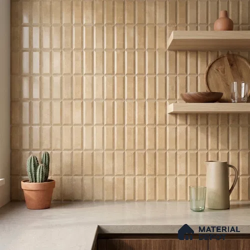 Faux Subway Wall Tile TL 06362 M Brown Charm 1 ft x 1 ft Ceramic Matte Finish Tile - 9 mm | Suitable For Kitchen, Bathroom Walls and Backsplashes | Please Expect a Slight Variation of Pattern
