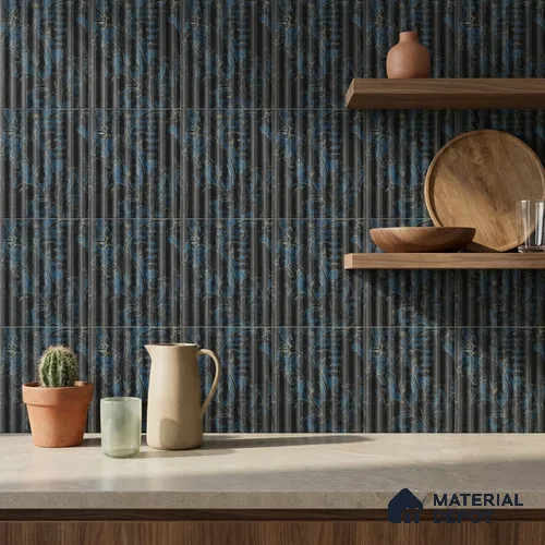 Faux Subway Wall Tile TL 06363 B Black Blend 1 ft x 1 ft Ceramic Matte Finish Tile - 9 mm | Suitable For Kitchen, Bathroom Walls and Backsplashes | Please Expect a Slight Variation of Pattern