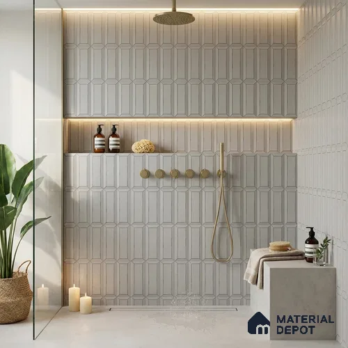 Faux Subway Wall Tile TL 06365 B Forest Blend 1 ft x 1 ft Ceramic Matte Finish Tile - 9 mm | Suitable For Kitchen, Bathroom Walls and Backsplashes | Please Expect a Slight Variation of Pattern