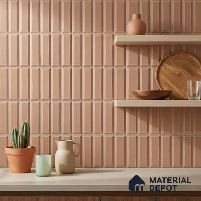 Faux Subway Wall Tile TL 06365 D Refined Bhama 1 ft x 1 ft Ceramic Matte Finish Tile - 9 mm | Suitable For Kitchen, Bathroom Walls and Backsplashes | Please Expect a Slight Variation of Pattern