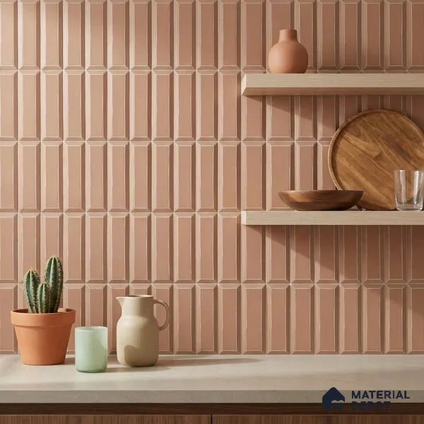 Faux Subway Wall Tile TL 06365 D Refined Bhama 1 ft x 1 ft Ceramic Matte Finish Tile - 9 mm | Suitable For Kitchen, Bathroom Walls and Backsplashes | Please Expect a Slight Variation of Pattern
