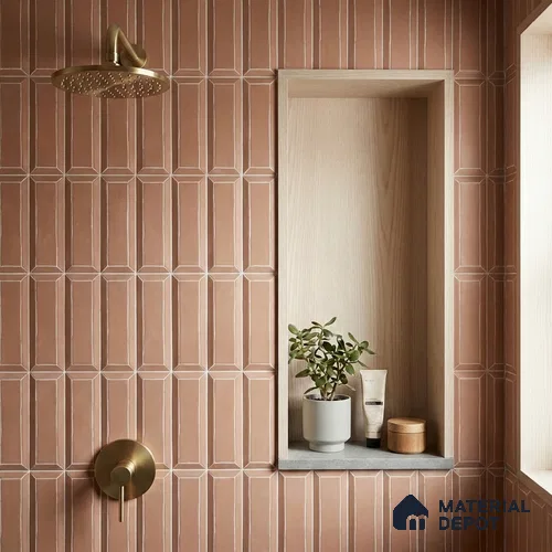 Faux Subway Wall Tile TL 06365 D Refined Bhama 1 ft x 1 ft Ceramic Matte Finish Tile - 9 mm | Suitable For Kitchen, Bathroom Walls and Backsplashes | Please Expect a Slight Variation of Pattern