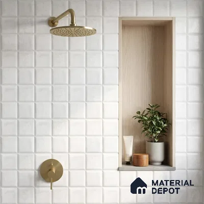 Faux Subway Wall Tile TL 06366 B Carmine Tone 1 ft x 1 ft Ceramic Matte Finish Tile - 9 mm | Suitable For Kitchen, Bathroom Walls and Backsplashes | Please Expect a Slight Variation of Pattern