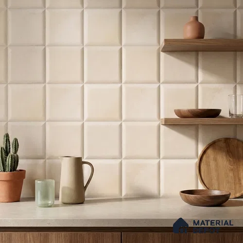 Faux Subway Wall Tile TL 06366 E Ice Hue 1 ft x 1 ft Ceramic Matte Finish Tile - 9 mm | Suitable For Kitchen, Bathroom Walls and Backsplashes | Please Expect a Slight Variation of Pattern