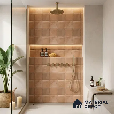 Faux Subway Wall Tile TL 06366 I Ice Tone 1 ft x 1 ft Ceramic Matte Finish Tile - 9 mm | Suitable For Kitchen, Bathroom Walls and Backsplashes | Please Expect a Slight Variation of Pattern