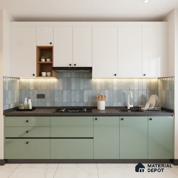 Faux Subway Wall Tile TL 06371 Dusk Hue 2 ft x 1 ft Ceramic Glossy Finish Tile - 9 mm | Suitable For Kitchen, Bathroom Walls and Backsplashes | Please Expect a Slight Variation of Pattern