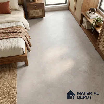 Cement Wall & Floor Tile TL 06401 D Jupiter Pearl 6 ft x 4 ft Vitrified Matte Finish - 9 mm | Suitable for Living Room, Bedroom & Bathroom