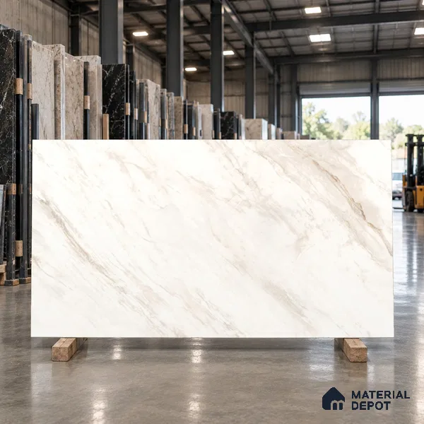 Marble Floor & Wall Large Format Tile TL 06424 Polarangelo Rust 6 ft x 4 ft Satin Finish Vitrified Tile - 9 mm | Suitable for Living Room, Bedroom & Bathroom | Adhesive and Spacers Must be Used During Installation