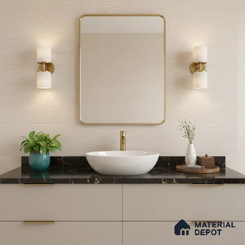 Highlighter Wall Tile TL 06470 B Costa White HL 2 ft x 1 ft Ceramic Glossy Finish - 8 mm | Suitable for Living Room, Kitchen & Bathroom