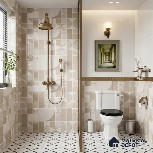Highlighter Wall Tile TL 06471 B Creton HL 2 ft x 1 ft Ceramic Glossy Finish - 8 mm | Suitable for Living Room, Kitchen & Bathroom