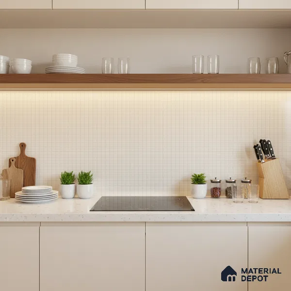 Patterned Wall Tile TL 06475 Kenon LT 2 ft x 1 ft Ceramic Glossy Finish - 8 mm | Suitable for Living Room, Kitchen & Bathroom | Please Expect a Slight Variation of Pattern