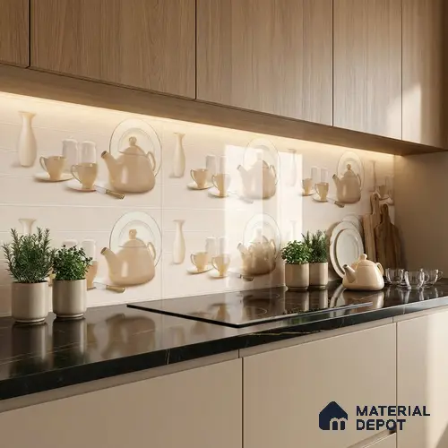 Highlighter Wall Tile TL 06476 C Keradon KC A/B 2 ft x 1 ft Ceramic Glossy Finish - 8 mm | Suitable for Living Room, Kitchen & Bathroom