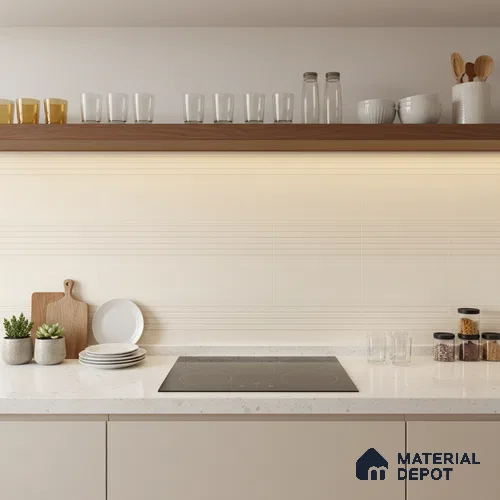 Patterned Wall Tile TL 06478 B Hemlin DK 2 ft x 1 ft Ceramic Glossy Finish - 8 mm | Suitable for Living Room, Kitchen & Bathroom | Please Expect a Slight Variation of Pattern