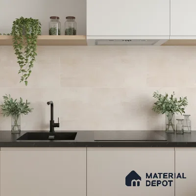 Marble Wall Tile TL 06480 S Brech LT 2 ft x 1 ft Ceramic Matte Finish - 8 mm | Suitable for Living Room, Kitchen & Bathroom