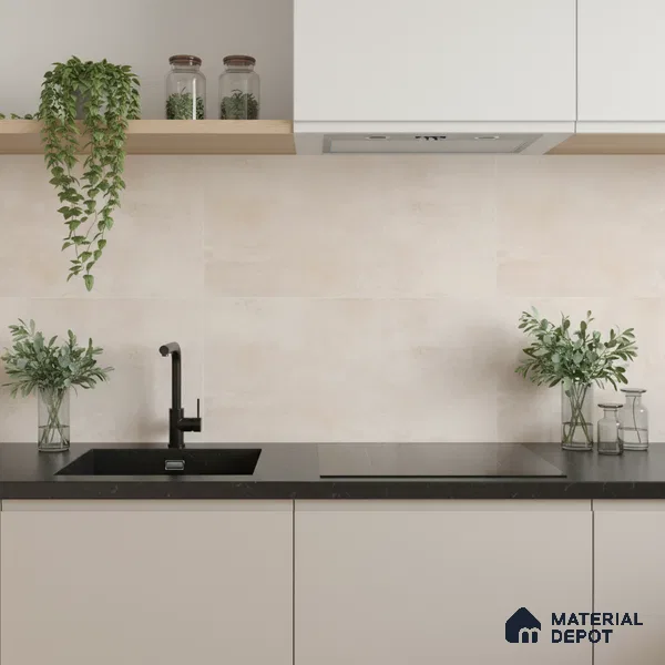 Marble Wall Tile TL 06480 S Brech LT 2 ft x 1 ft Ceramic Matte Finish - 8 mm | Suitable for Living Room, Kitchen & Bathroom