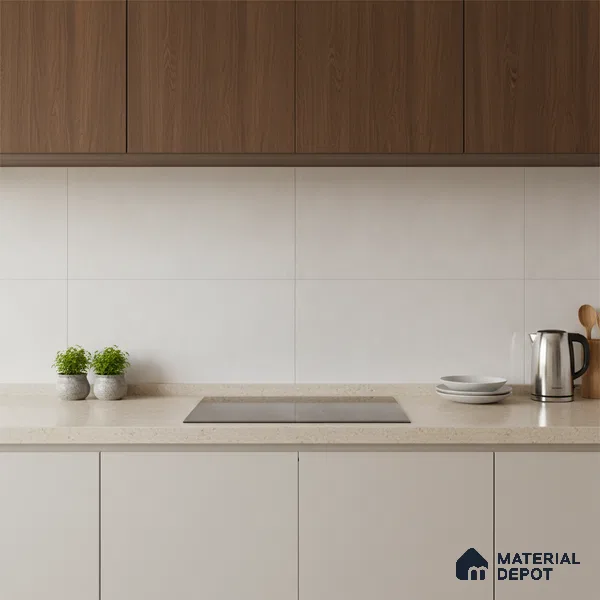 Cement Wall Tile TL 06481 S Oro LT 2 ft x 1 ft Ceramic Matte Finish - 8 mm | Suitable for Living Room, Kitchen & Bathroom