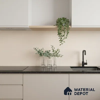 Plain Wall Tile TL 06483 D Coliseum Beige Liner 2 ft x 1 ft Matte Finish Ceramic Tile - 8 mm | Suitable For Kitchen & Bathroom