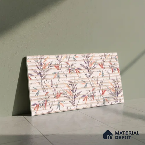 Highlighter Wall Tile TL 06485 24 inch x 12 inch Ceramic Matte Finish - 8 mm | Suitable for Accent / Feature Walls, Living Room, Bedroom, Bathroom, Kitchen Wall & Backsplashes