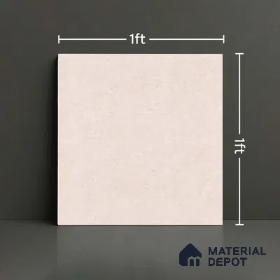 Cement Matching Floor Tile TL 06485 G 12 inch x 12 inch Ceramic Anti Skid Matte Finish - 8 mm | Suitable for Bathroom, Kitchen, Balcony