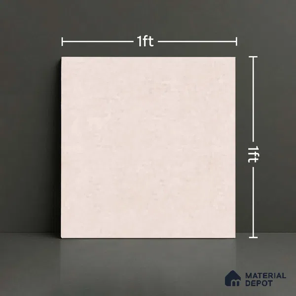 Cement Matching Floor Tile TL 06485 G 12 inch x 12 inch Ceramic Anti Skid Matte Finish - 8 mm | Suitable for Bathroom, Kitchen, Balcony