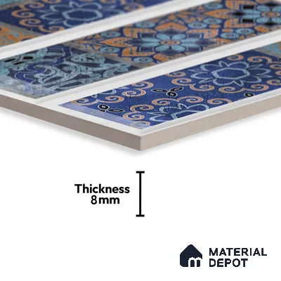 Highlighter Wall Tile TL 06486 Marrakesh Mosaic 2 ft x 1 ft Ceramic Matte Finish - 8 mm | Suitable For Kitchen, Bathroom & Accent/Feature Wall