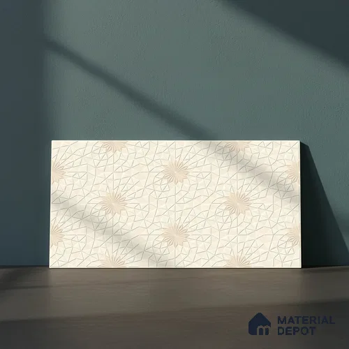 Highlighter Wall Tile TL 06488 Crystal Lattice 2 ft x 1 ft Ceramic Matte Finish - 8 mm | Suitable For Kitchen, Bathroom & Accent/Feature Wall