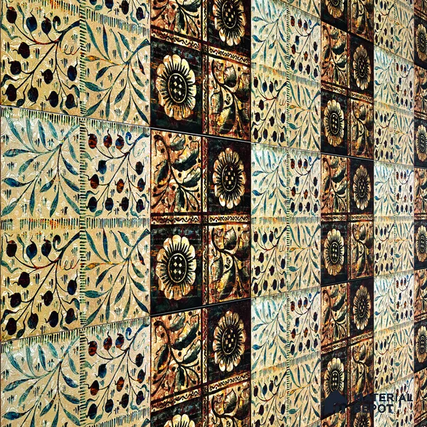 Highlighter Wall Tile TL 06490 B Heritage Botanica 2 ft x 1 ft Ceramic Matte Finish - 8 mm | Suitable For Kitchen, Bathroom & Accent/Feature Wall