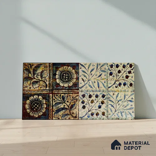 Highlighter Wall Tile TL 06490 B Heritage Botanica 2 ft x 1 ft Ceramic Matte Finish - 8 mm | Suitable For Kitchen, Bathroom & Accent/Feature Wall