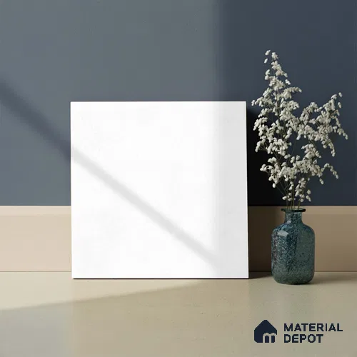 Plain Matching Floor Tile TL 06490 G 12 inch x 12 inch Ceramic Anti Skid Matte Finish - 8 mm | Suitable for Bathroom, Balcony
