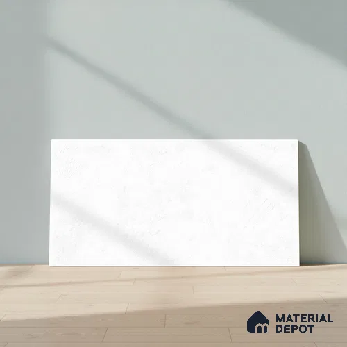 Cement Look Matte Finish White Ceramic Wall Tile | TL 06490 2 ft x 1 ft - 8 mm | Suitable For Kitchen & Bathroom