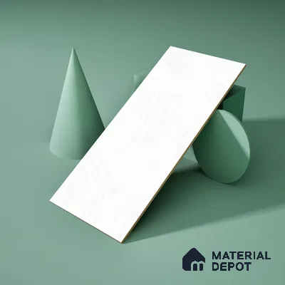 Cement Look Matte Finish White Ceramic Wall Tile | TL 06490 2 ft x 1 ft - 8 mm | Suitable For Kitchen & Bathroom