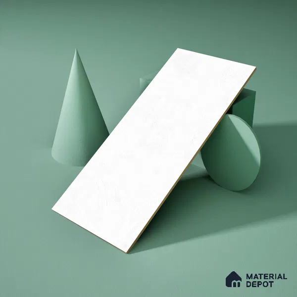 Cement Look Matte Finish White Ceramic Wall Tile | TL 06490 2 ft x 1 ft - 8 mm | Suitable For Kitchen & Bathroom