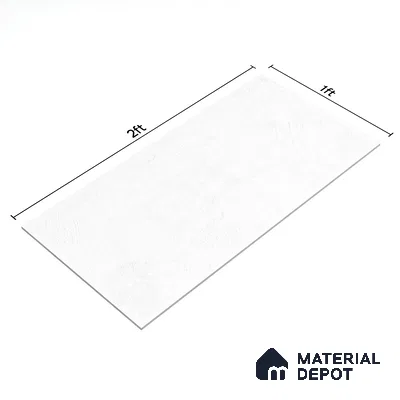 Cement Look Matte Finish White Ceramic Wall Tile | TL 06490 2 ft x 1 ft - 8 mm | Suitable For Kitchen & Bathroom