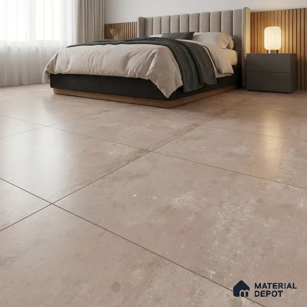 Metallic Floor & Wall Tile TL 06494 Ferro Beige 4 ft x 2 ft Vitrified Matte Finish - 9 mm | Suitable for Living Room, Bedroom, Kitchen & Bathroom