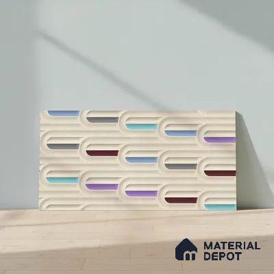 Punch Wall Tile TL 06500   24 inch x 12 inch Ceramic Sugar Finish - 8 mm | Suitable for Accent / Feature Walls & Bathroom Wall