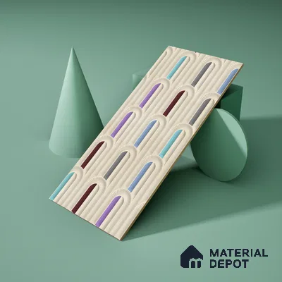 Punch Wall Tile TL 06500   24 inch x 12 inch Ceramic Sugar Finish - 8 mm | Suitable for Accent / Feature Walls & Bathroom Wall