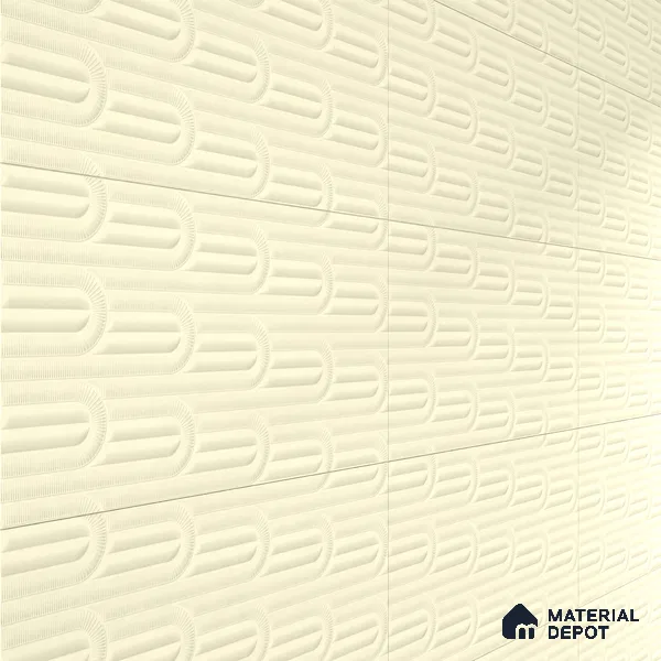 Punch Wall Tile TL 06501 C 24 inch x 12 inch Ceramic Sugar Finish - 8 mm | Suitable for Accent / Feature Walls & Bathroom Wall