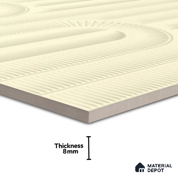 Punch Wall Tile TL 06501 C 24 inch x 12 inch Ceramic Sugar Finish - 8 mm | Suitable for Accent / Feature Walls & Bathroom Wall