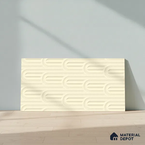 Punch Wall Tile TL 06501 C 24 inch x 12 inch Ceramic Sugar Finish - 8 mm | Suitable for Accent / Feature Walls & Bathroom Wall