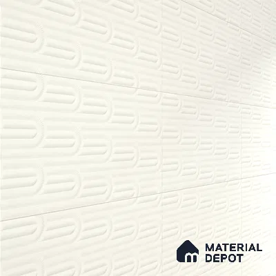 Punch Look Sugar Finish Cream Ceramic Wall Tile | TL 06501 D 2 ft x 1 ft - 8 mm | Suitable For Kitchen & Bathroom