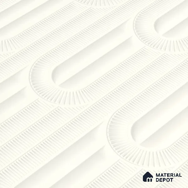 Punch Look Sugar Finish Cream Ceramic Wall Tile | TL 06501 D 2 ft x 1 ft - 8 mm | Suitable For Kitchen & Bathroom