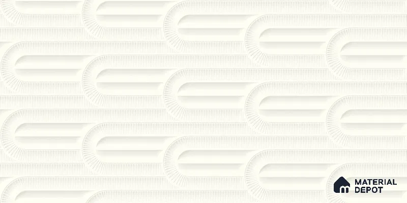 Punch Look Sugar Finish Cream Ceramic Wall Tile | TL 06501 D 2 ft x 1 ft - 8 mm | Suitable For Kitchen & Bathroom