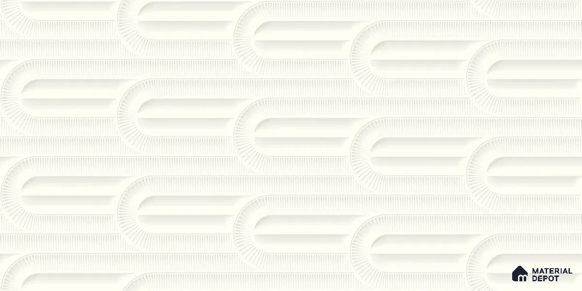Punch Look Sugar Finish Cream Ceramic Wall Tile | TL 06501 D 2 ft x 1 ft - 8 mm | Suitable For Kitchen & Bathroom